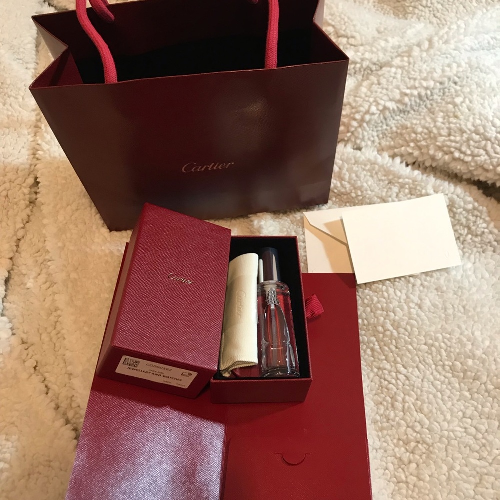 Cartier Cleaning Kit Bag Gift Card Wax Brand New